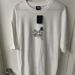Stussy In Bloom White Tee Brand New 