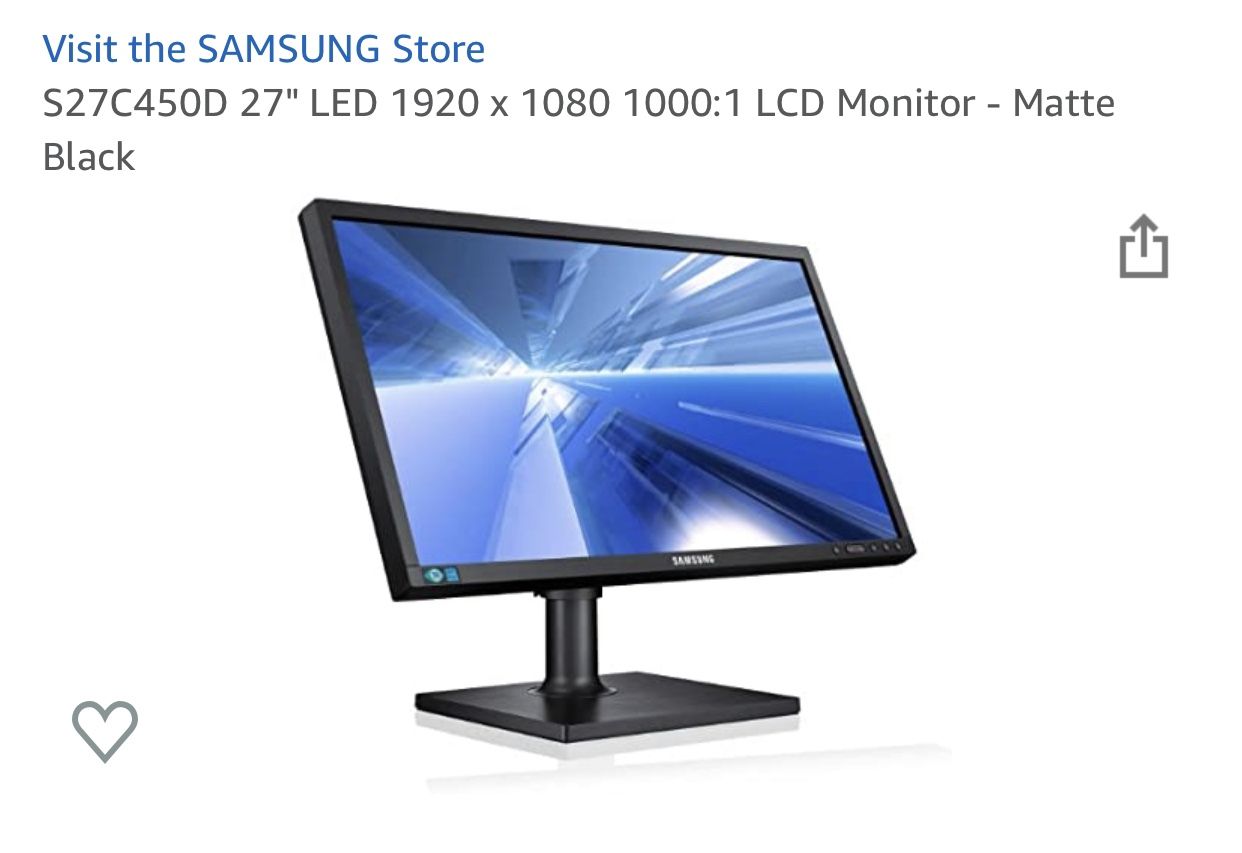 Samsun S27C450D 27-Inch Monitor