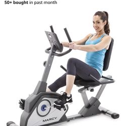  Marcy Magnetic Recumbent Exercise Bike with 8 Resistance Levels