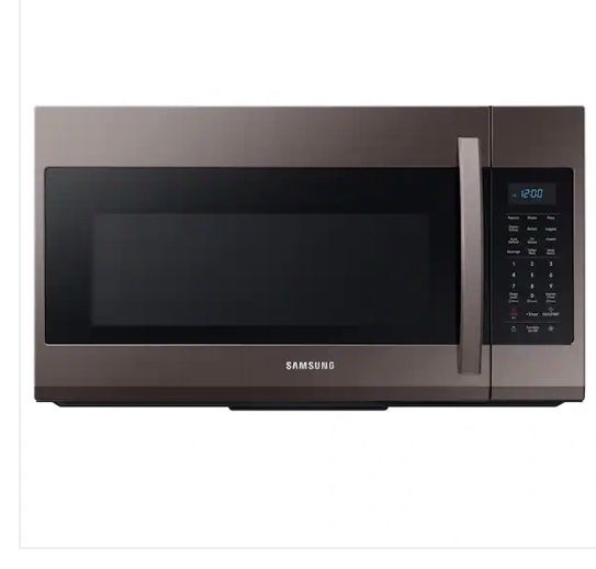 Samsung 30 in. 1.9 cu. ft. Over-the-Range Microwave in Fingerprint Resistant Tuscan Stainless Steel