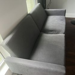 Grey couch - futon sofa with arms 