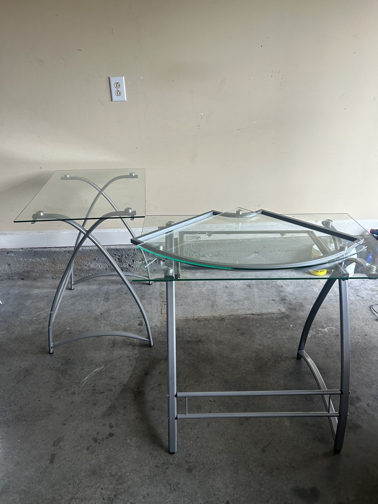 Glass Desk U shape