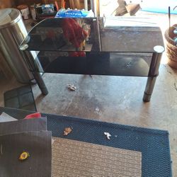 Black Glass Table