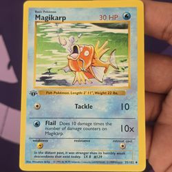 Magikarp 1st edition shadowless