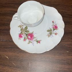 Vintage Tea Cup, And Snack Saucer Set