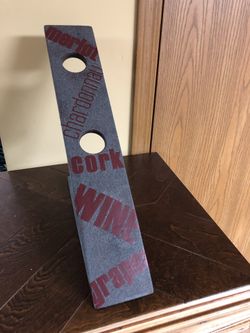 Wooden wine holder $4