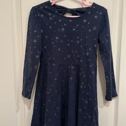 Girls Navy blue star Dress Size 4