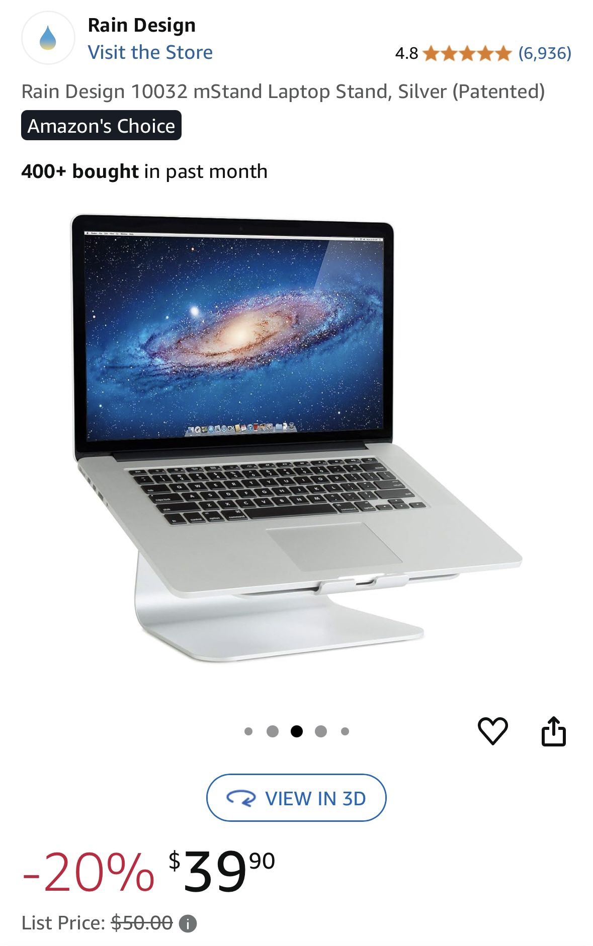 Laptop Stand - Rain Design
