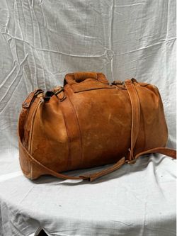 Leather duffel