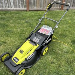 RYOBI Lawn mower + Extension Cord