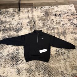 Alo Yoga size xs Black Quarter-Zip Pullover Sweatshirt