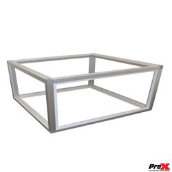 ProX XSA-2X2-8 LUMOStage 8-Inch High Acrylic Platform Riser Section With Clamps And 2 Side Acrylic Covers