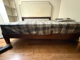 Wood full-size bed frame