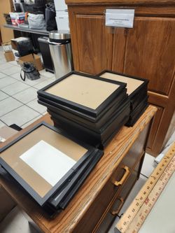 (52) 8x10 black picture frames with glass