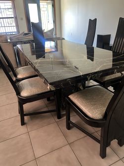 Marble Dining Room Table And Chairs 