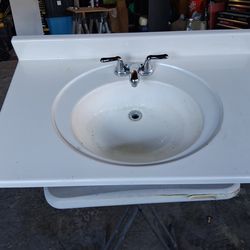 36"vanity top w/ faucet
