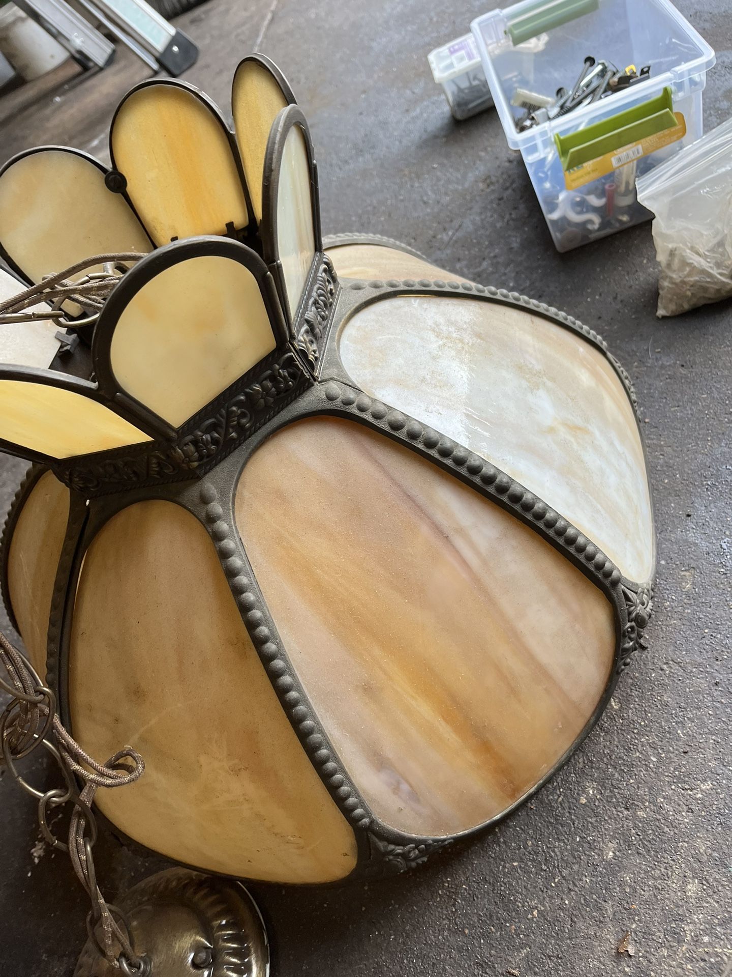 Vintage Tiffany Hanging Light Fixture