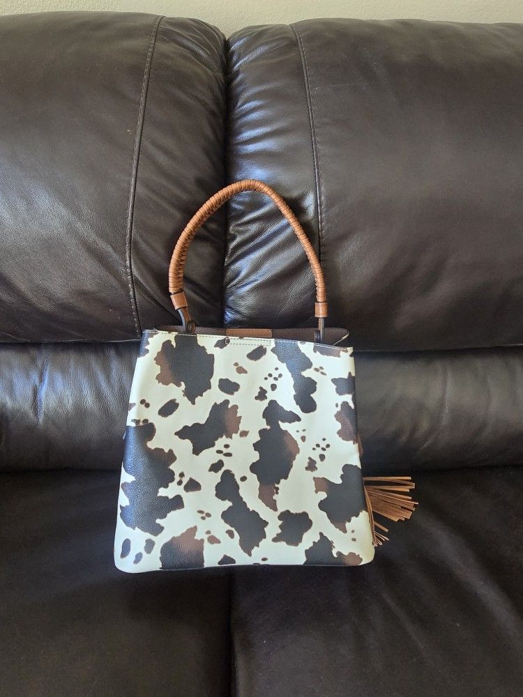 Rare Vegan Leather Cow Purse