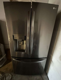 LG French Door Fridge – Black Stainless, Ice & Water