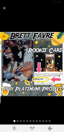 Brett Favre Rookie Trading Card
