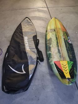Surf board and case