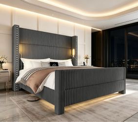 Queen size Multi-functional bed (with light)