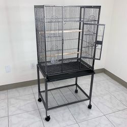 (NEW) $95 Large 53” Bird Cage for Parakeet Parrot Cockatiel Canary Finch Lovebird, Size 24x17x53”