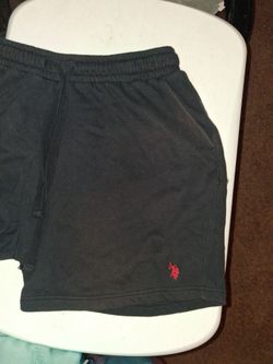U.S. Polo Assn. Black Drawstring Shorts