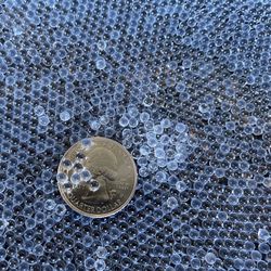 Solid Glass Micro Marble Beads, No-hole