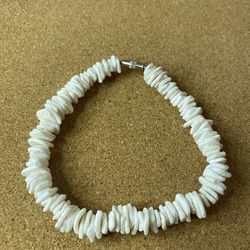 Shell Ankle bracelet or large wrist bracelet over 8 inches around