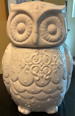 Ceramic Owl Cookie Jar