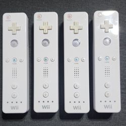 Lot of 4 original Nintendo Wii Remote Wiimote Fully tested