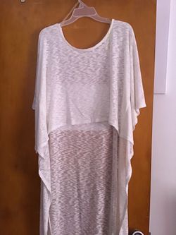 White Swim Suite Cover Up - Women’s Apparel 