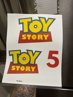 Toy Story Logo Print Sheet