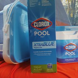 Clorox pool chlorinating tablets and algaecide