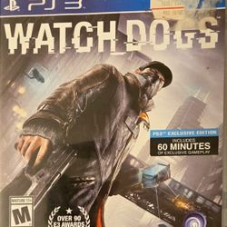 PS3 Watchdogs Video Game