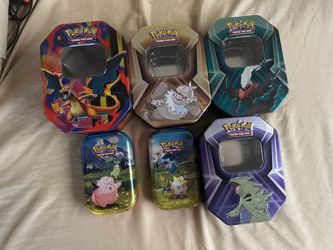 Empty Pokemon Tins