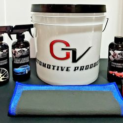 Professional Detailing Kit By Gv Automotive Products Bucket Clay towel Spray Wax And More