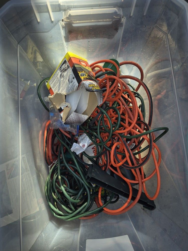 Christmas Stuff And Extension Cords