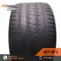 Selling a Set of 2 Used 7/32  Summer  295/30ZR19  100Y  Pirelli  P Zero N2