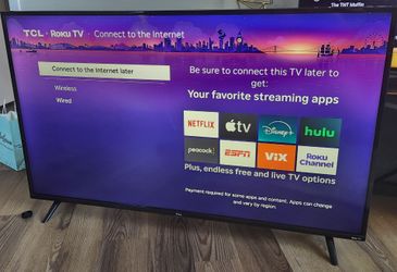 Roku tv 55" TCL 4K  WORKING