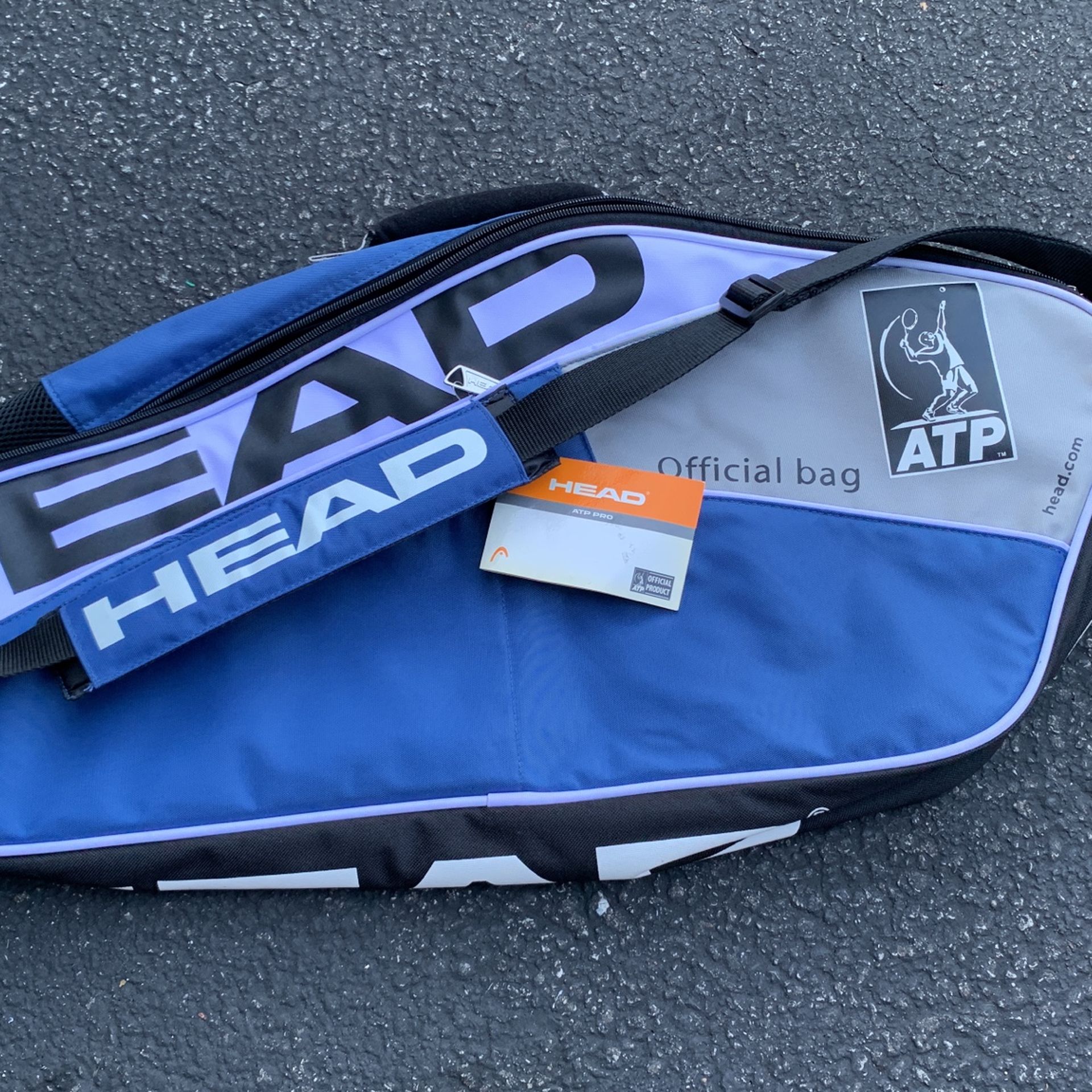 Head ATP Pro Tennis Racquet Bag With Handle And Shoulder Strap Brand New With Tags
