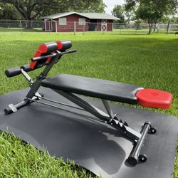 MULTI-FUNCTIONAL ADJUSTABLE WEIGHT BENCH PLUS HYPERTENSIONS