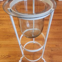 Wrought Iron Hurricane Candle Stand
