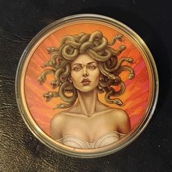 MEDUSA'S  Colorized 5 Oz Copper Round Coin