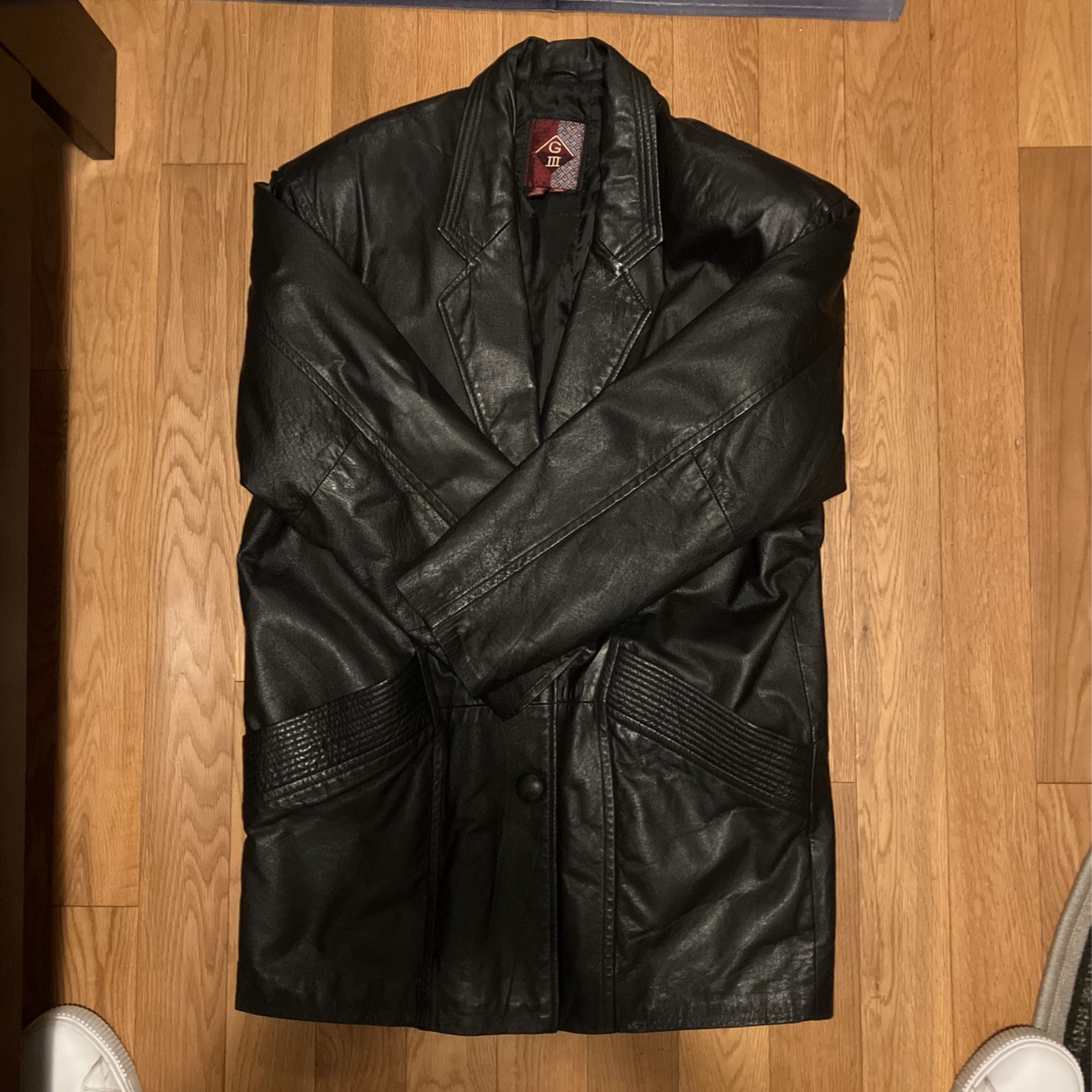 Leather Jacket Trenchcoat