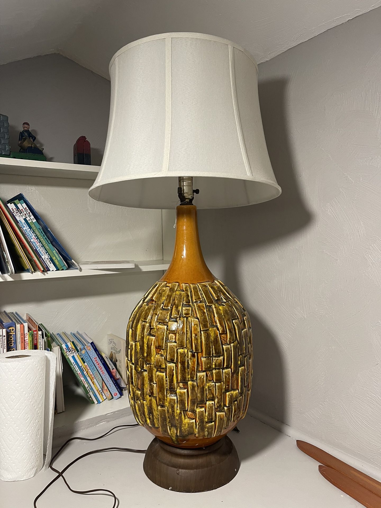 Vintage Mid Century Brutalist Lamp