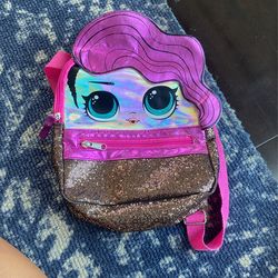 Girls Lol Backpack & Doggie Purse