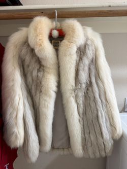 Ladies White Fox coat