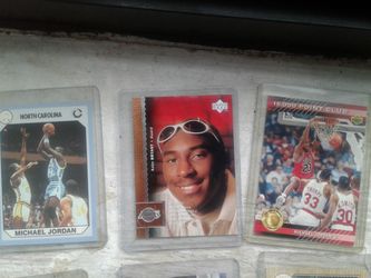 Rare North Carolina MJ , Rookie Kobe Bryant, and upper deck MJ 15,000 point club